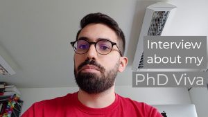 Interview about my PHD Viva