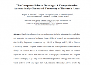 The Computer Science Ontology: A Comprehensive Automatically-Generated Taxonomy of Research Areas