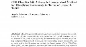 CSO Classifier 3.0: A Scalable Unsupervised Method for Classifying Documents in Terms of Research Topics
