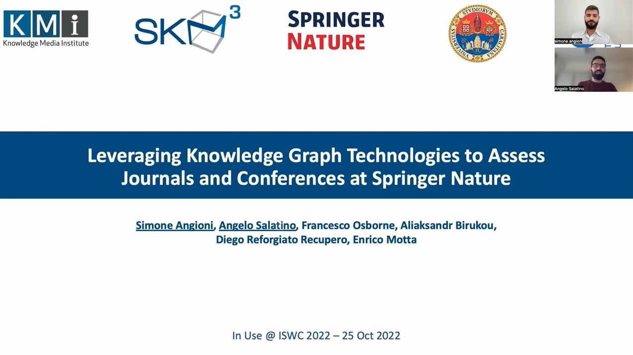 Project - Leveraging Knowledge Graph Technologies to Assess Journals and Conferences at Springer Nature